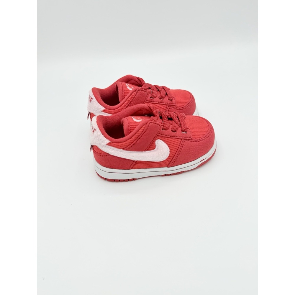 Nike Dunk Low TD Valentine's Day 2024 Red Corduroy FZ3551-612 Size 5C NWOB